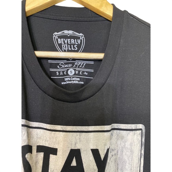 Beverly Kills Stay Humble Or Be Humbled Graphic T-Shirt Black Mens Small Cotton - Picture 3 of 4